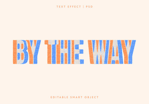 Shifted Textured Text Effect