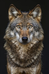 Naklejka na ściany i meble A closeup shot of a wolf