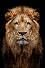 Obraz premium A closeup shot of a lion