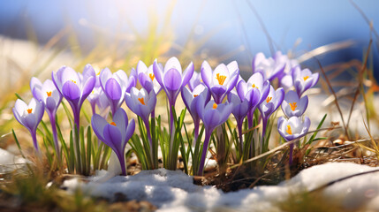 A vibrant cluster of purple flowers