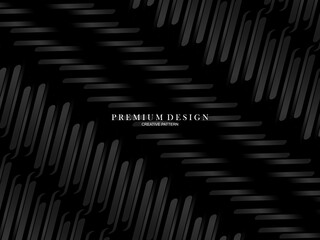Abstract futuristic dark black background with modern design. Realistic 3d wallpaper with luxurious flowing lines. Elegant background for posters, websites, brochures, cards, banners, apps, etc.