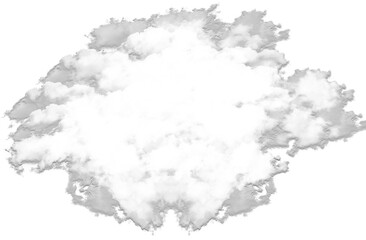 smooth white cloud on transparent backgrounds 3d illustrations png