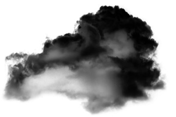 Rainstorm overcast clouds Dramatic realistic darkness clouds.Carbon pollution realistic clouds transparent backgrounds 3d render png