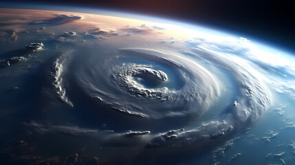 Satellite images of massive hurricanes and typhoons seen from space