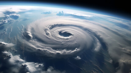 Satellite images of massive hurricanes and typhoons seen from space