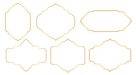 Islamic style border and frame design template vector element. Suitable for Islamic festivals, Ramadan design, Eid, and others