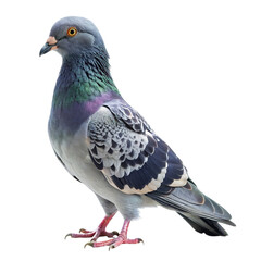 Pigeon isolated on a transparent background. Pigeon bird.