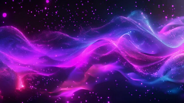 Fluid and everchanging the soundwave particles ebb and flow like a living organism responding to the music in a display of vibrant motion and color.