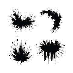 vector grunge brush strokes