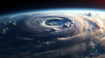 Fototapeta na wymiar huge hurricane eye