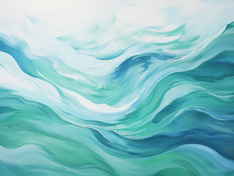 Colorful abstract ocean wave background can be used as poster, wall art, texture, background or wallpaper.
