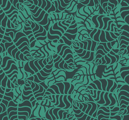 	
floral leaves seamless pattern.	
