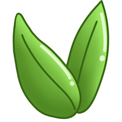 green leaf with drops