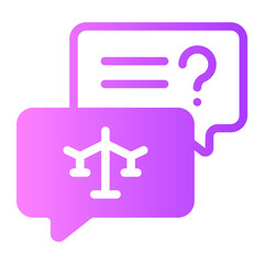 legal advice gradient icon