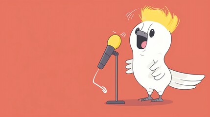 Cockatoo opera singer hitting high notes