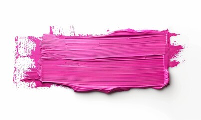 Fototapeta premium Grunge background banner made from paint smudges lines. Pink colored