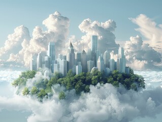 Cloud Scalability Skyline showcases how businesses effortlessly evolve digital infrastructure to match cloud tech growth.