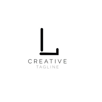 Letter L, LL logo icon design template elementFlat Minimal Initial L, LL Letter Logo With Premium Design Vector Template 