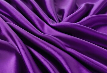 Obraz premium A close-up view of African violet silk fabric, showcasing its texture as a background by ai generated