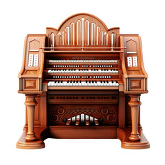 Organ isolated on transparent or white background