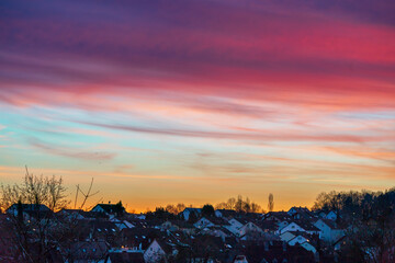 Pfaffenhofen Top of the Roof view during sunset phase