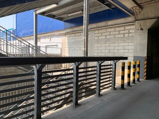 stair way at shopping mall in city