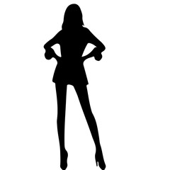 silhouette of a woman  l posing l model l fashion