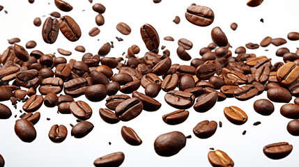 coffee beans on white background