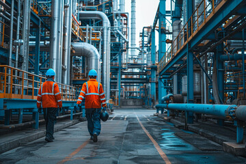 industrial workers in a factory
