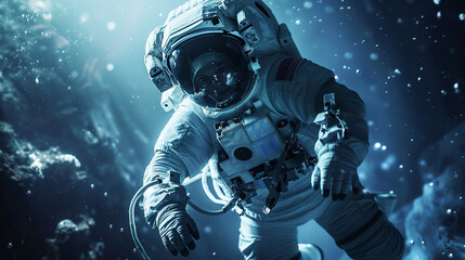 robot in space