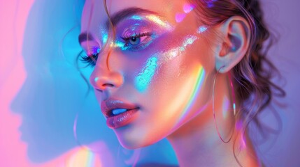 Holographic Highlighter for Futuristic Shine