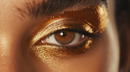 Metallic Foil Eyeshadow Finish