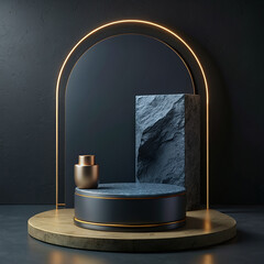 Black Stone Background