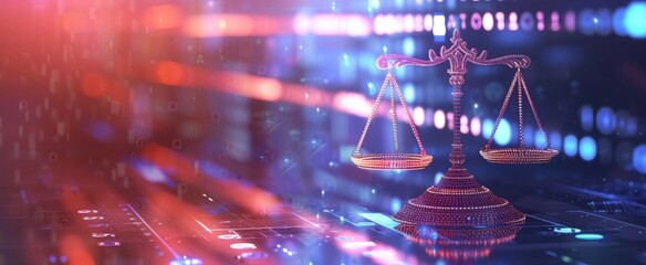 Digital Scale of Justice in Cyber Space: Conceptual Illustration of Law, Order, and Data Security in the Technological Age