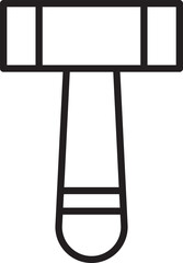 Hammer Line Icon