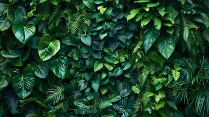 Dark green plants