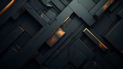 Fototapeta premium Luxury technology design, abstract geometric stripes on background