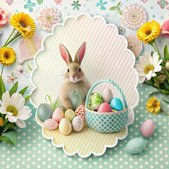 Egg Banner Background