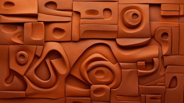 Beautiful abstract terracotta background wallpaper illustration	