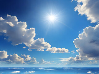 blue sunny sky wallpaper