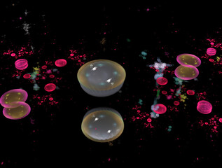 Imaginatory fractal abstract background Image