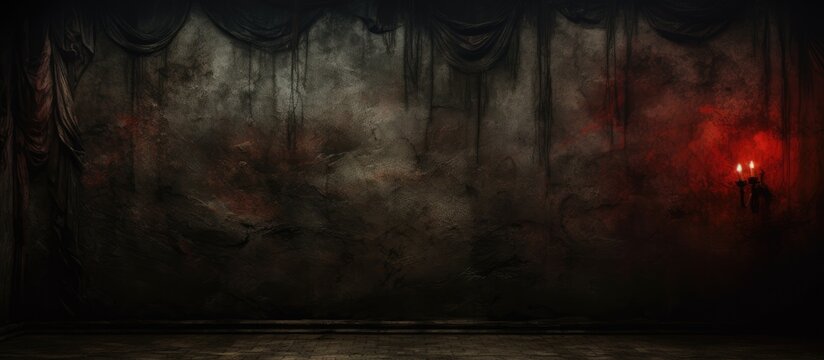 Grunge Background with Dark Wallpaper for a Horror Vibe