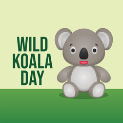 vector graphic of Wild Koala Day ideal for Wild Koala Day celebration.