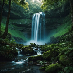 Fototapeta premium waterfall in the forest