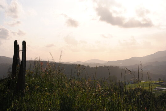Atardecer en el monte