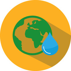 World Water Day Circle Icon