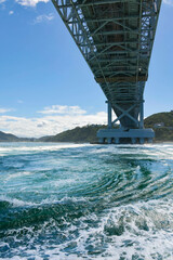 観潮船から見た鳴門の渦潮