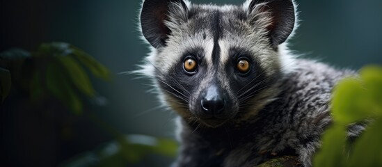 Fototapeta premium Enigmatic Close-Up Portraying a Petite Creature with a Captivating Giant Eye