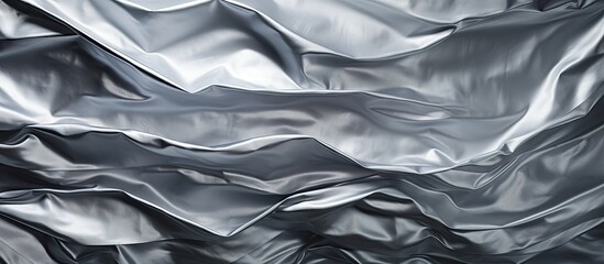 Elegant Silver Background with Fluid Wave Pattern for Modern Design Projects