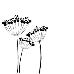 Conceptual illustration of beautiful paintbrush flower